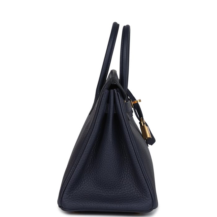 Handmade Bag HB 25 Bleu Nuit Togo Gold Hardware - 图片 3