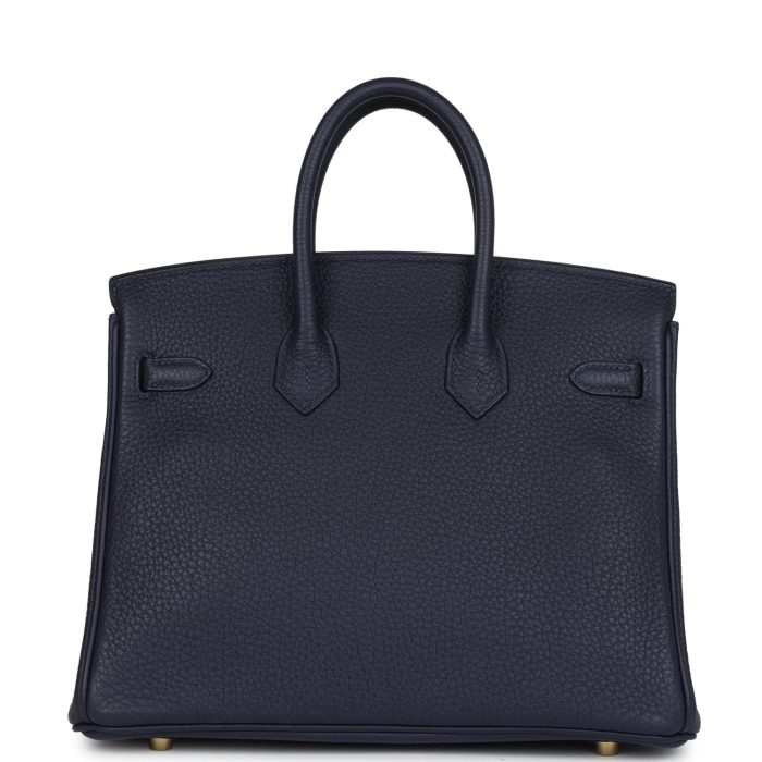 Handmade Bag HB 25 Bleu Nuit Togo Gold Hardware - 图片 4