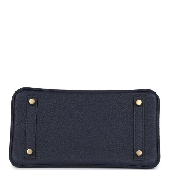 Handmade Bag HB 25 Bleu Nuit Togo Gold Hardware - 图片 5