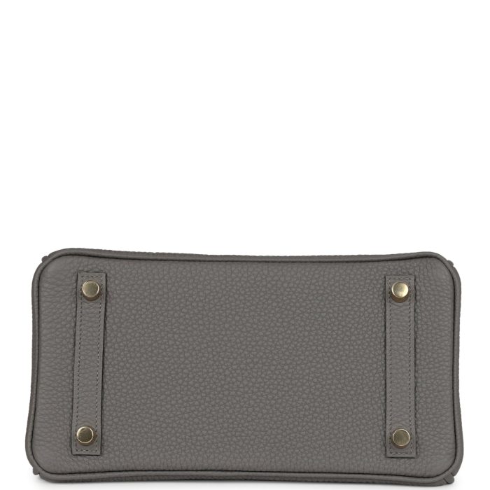 Handmade Bag HB 25 Gris Meyer Togo Permabrass Hardware - 图片 5