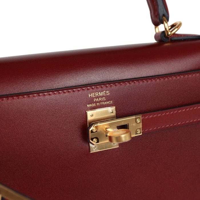 Handmade HKS 25 Rouge H Box Gold Hardware - 图片 6