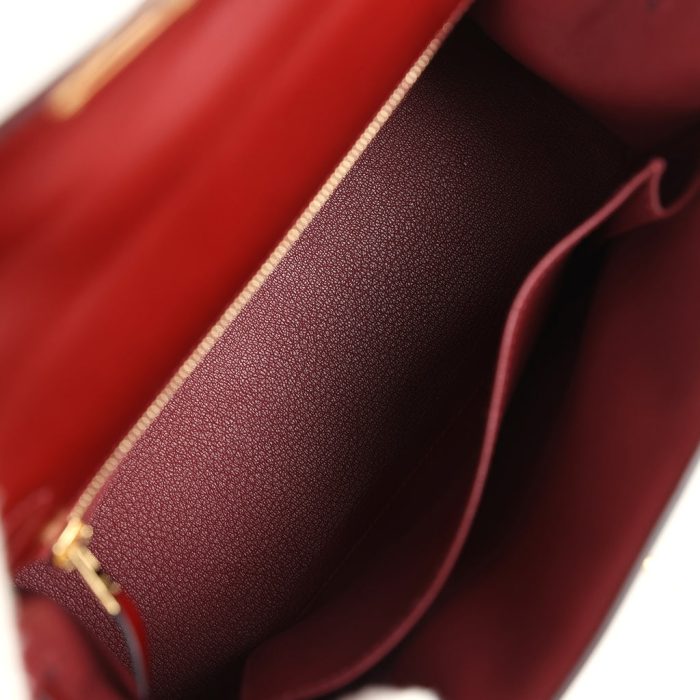 Handmade HKS 25 Rouge H Box Gold Hardware - 图片 7