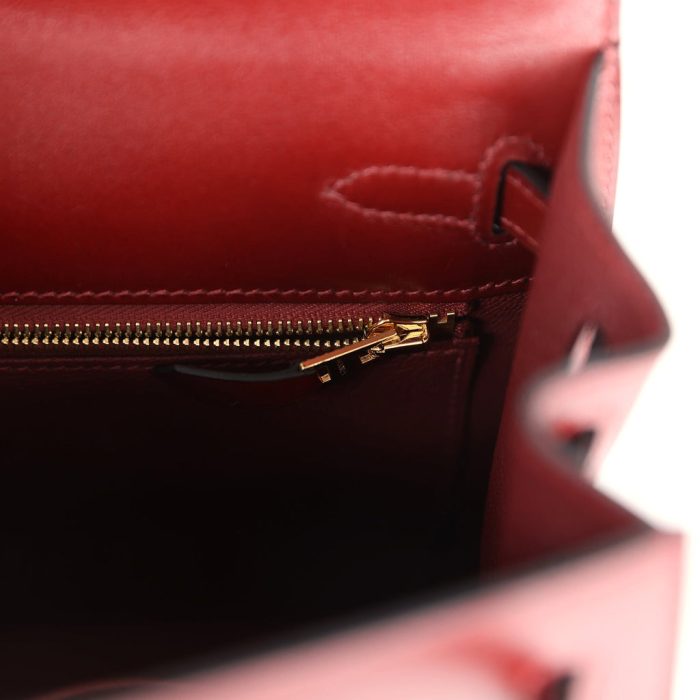 Handmade HKS 25 Rouge H Box Gold Hardware - 图片 8