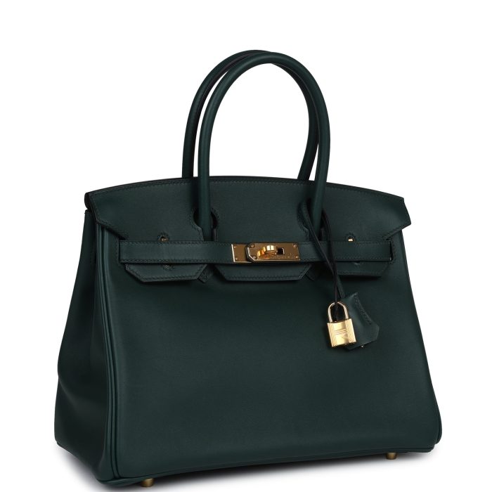 Handmade Bag HB 30 Vert Tropical Jonathan Gold Hardware - 图片 2