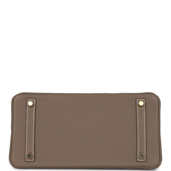 Handmade Bag HB 30 Etoupe Togo Gold Hardware - 图片 5