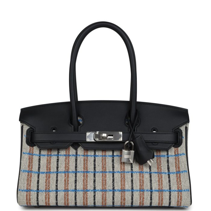 Handmade Bag HSB Light 29 Multicolor Toile and Black Swift Palladium Hardware