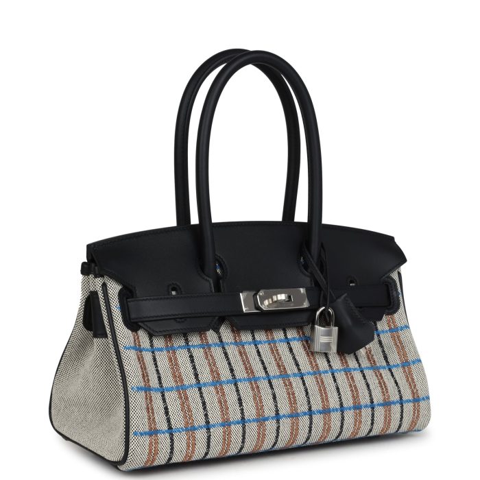 Handmade Bag HSB Light 29 Multicolor Toile and Black Swift Palladium Hardware - 图片 2