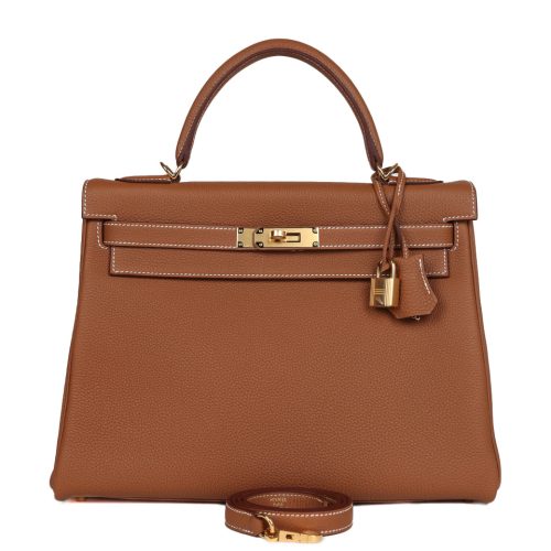 Handmade HKR 32 Gold Togo Gold Hardware