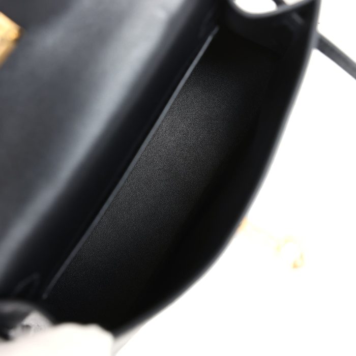 Handmade HKS 20 Black Ostrich Gold Hardware - 图片 8