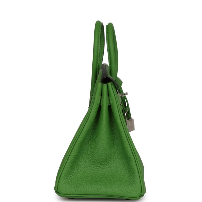 Handmade Bag HB 25 Vert Yucca Togo Palladium Hardware - 图片 3