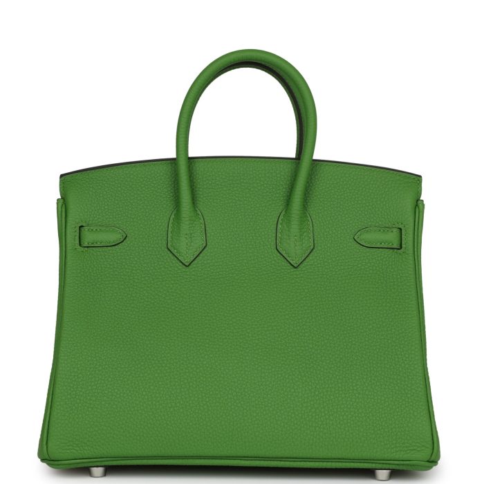 Handmade Bag HB 25 Vert Yucca Togo Palladium Hardware - 图片 4