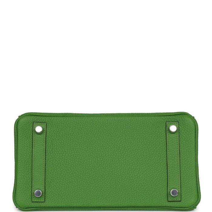 Handmade Bag HB 25 Vert Yucca Togo Palladium Hardware - 图片 5