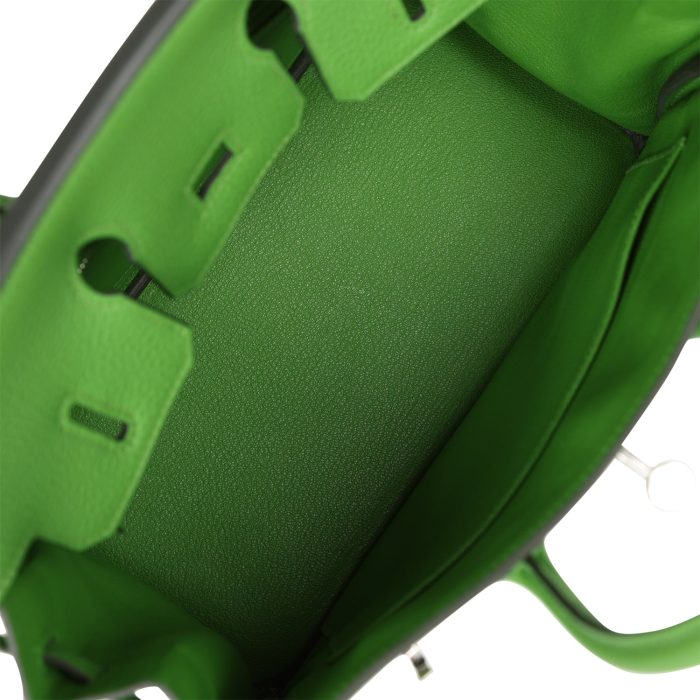 Handmade Bag HB 25 Vert Yucca Togo Palladium Hardware - 图片 7