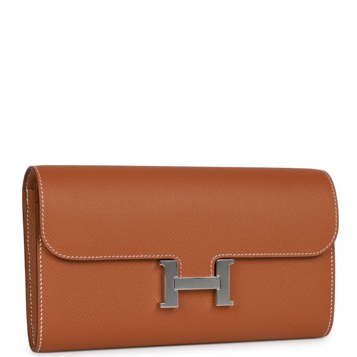 Handmade Bag HC Wallet To Go Gold Epsom Palladium Hardware - 图片 2