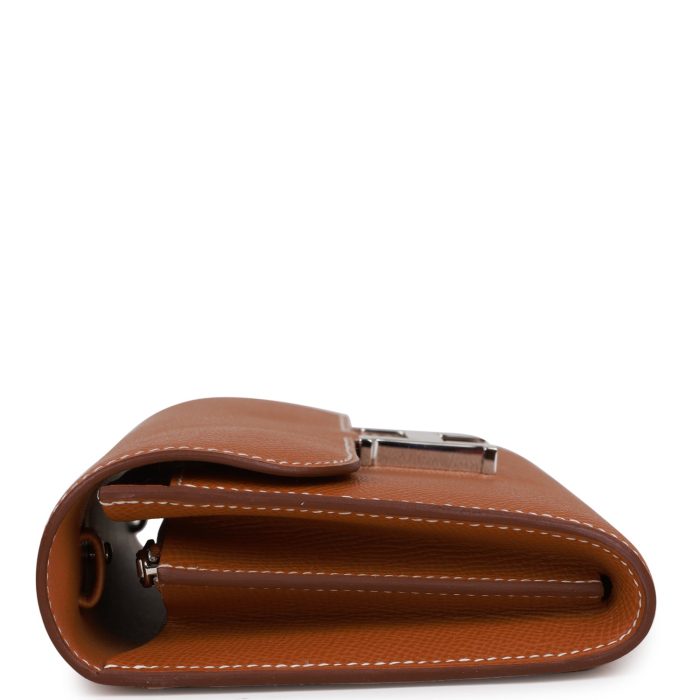 Handmade Bag HC Wallet To Go Gold Epsom Palladium Hardware - 图片 3
