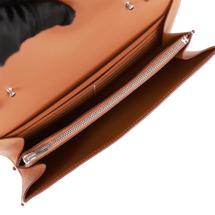 Handmade Bag HC Wallet To Go Gold Epsom Palladium Hardware - 图片 7