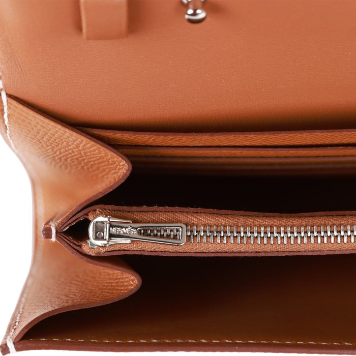 Handmade Bag HC Wallet To Go Gold Epsom Palladium Hardware - 图片 8