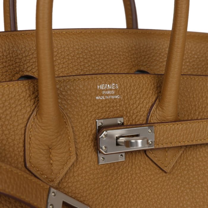 Handmade Bag HB 25 Bronze D’or Verso Togo Palladium Hardware - 图片 6