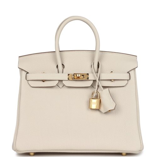 Handmade Bag HB 25 Craie Togo Gold Hardware