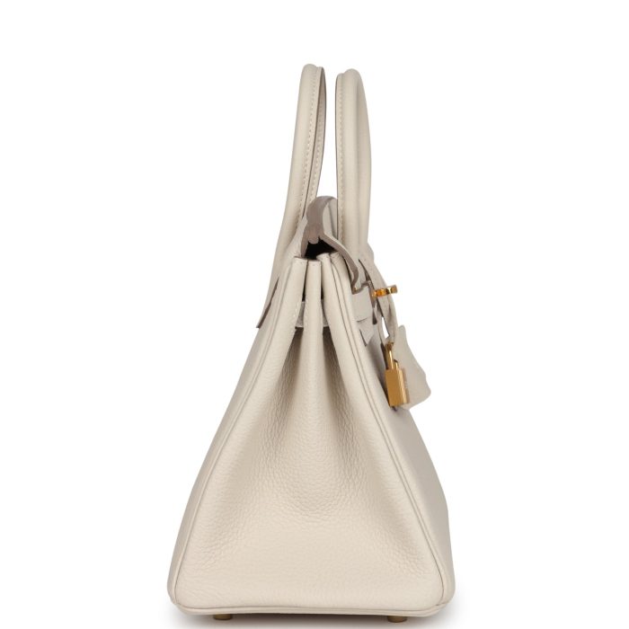 Handmade Bag HB 25 Craie Togo Gold Hardware - 图片 3
