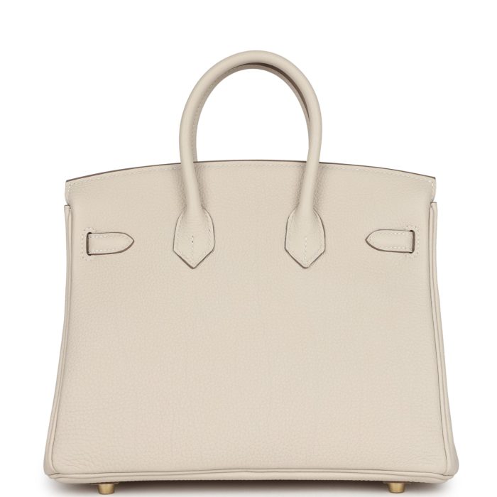 Handmade Bag HB 25 Craie Togo Gold Hardware - 图片 4