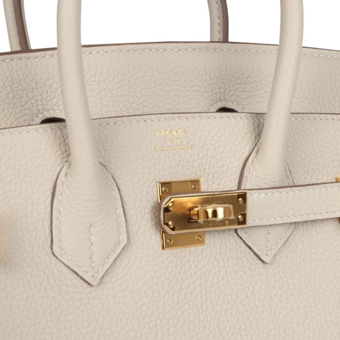 Handmade Bag HB 25 Craie Togo Gold Hardware - 图片 7