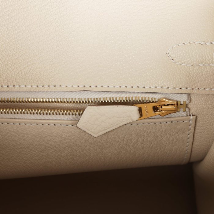 Handmade Bag HB 25 Craie Togo Gold Hardware - 图片 9