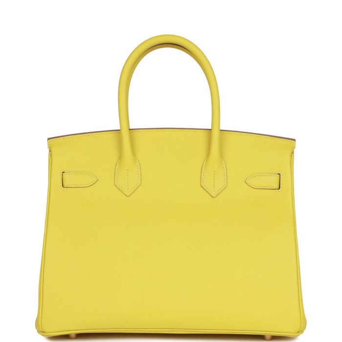 Handmade Bag HB 30 Lime Epsom Gold Hardware - 图片 4