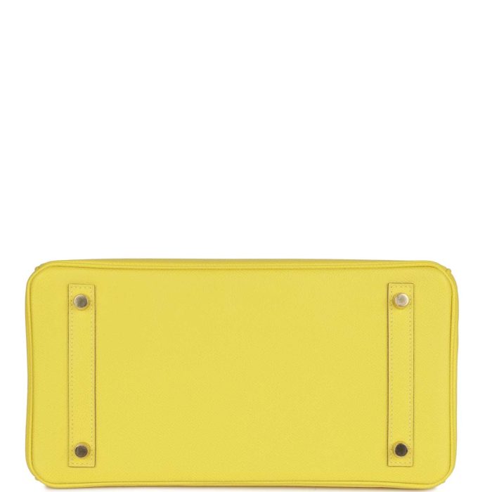 Handmade Bag HB 30 Lime Epsom Gold Hardware - 图片 5