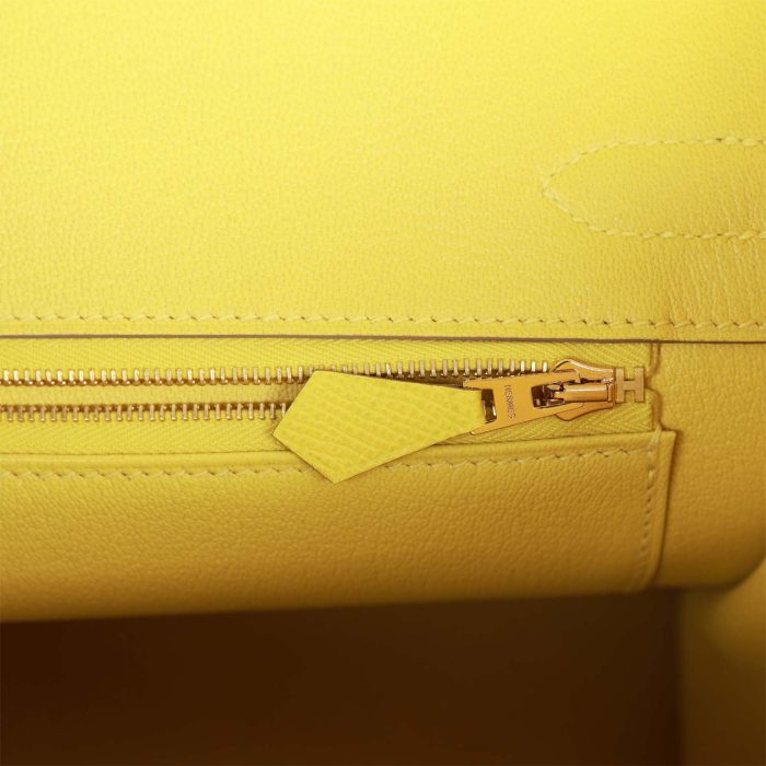 Handmade Bag HB 30 Lime Epsom Gold Hardware - 图片 8