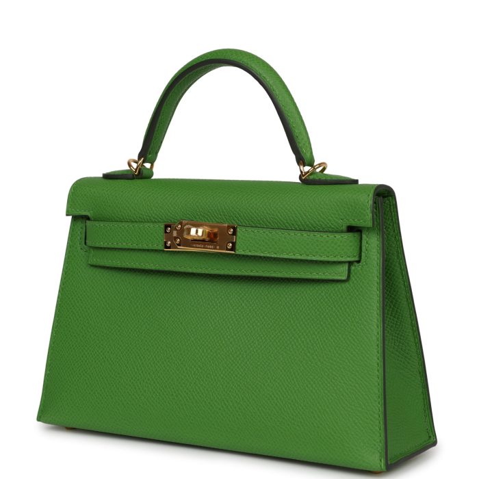 Handmade HKS 20 Vert Yucca Epsom Gold Hardware - 图片 3