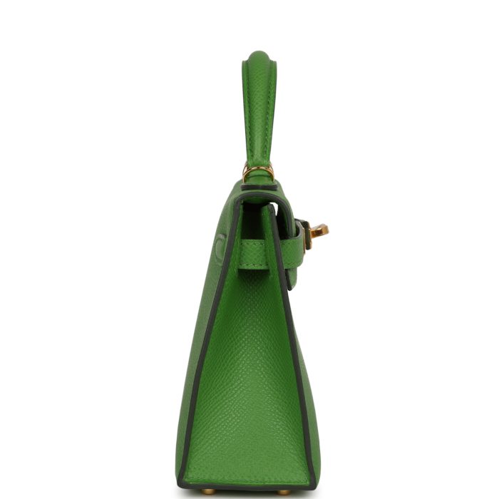 Handmade HKS 20 Vert Yucca Epsom Gold Hardware - 图片 4