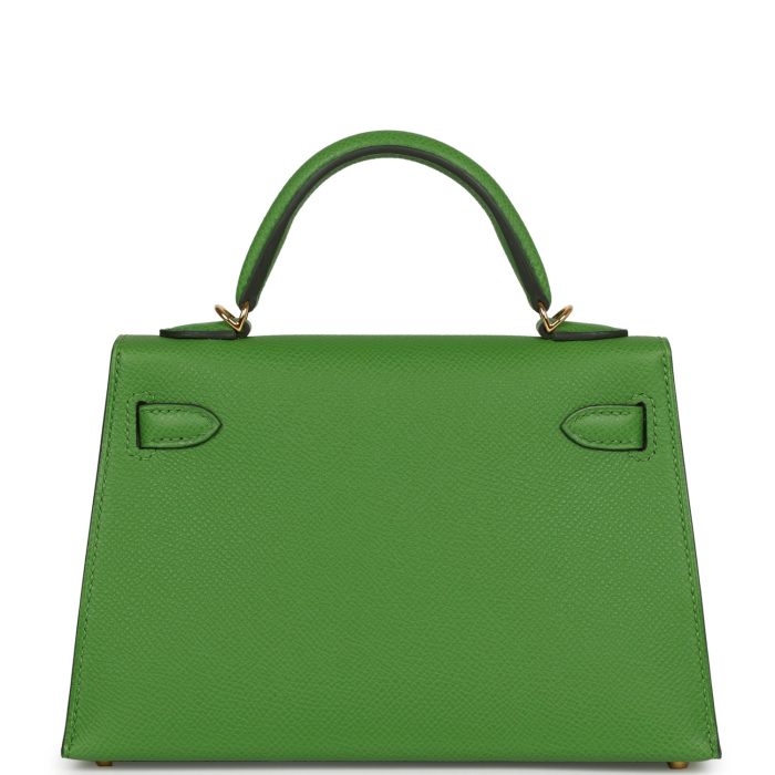 Handmade HKS 20 Vert Yucca Epsom Gold Hardware - 图片 5