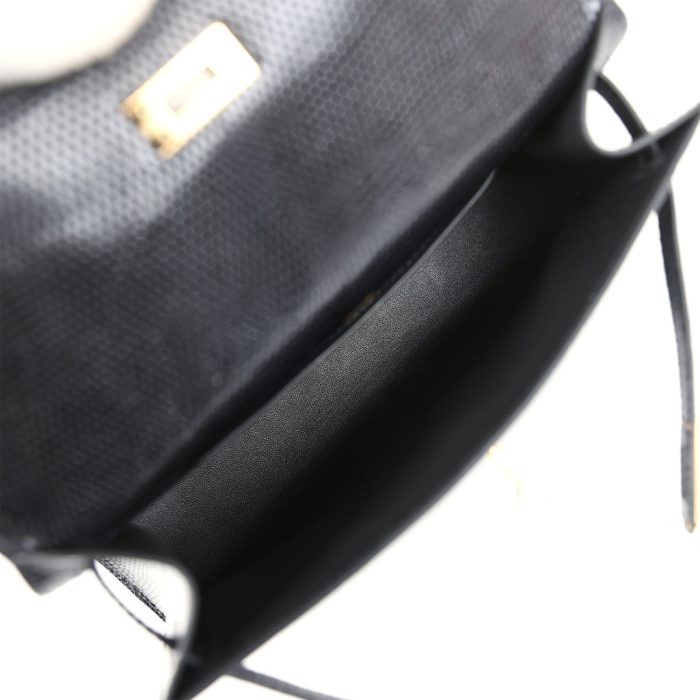 Handmade HKP Black Varanus Niloticus Lizard Gold Hardware - 图片 2