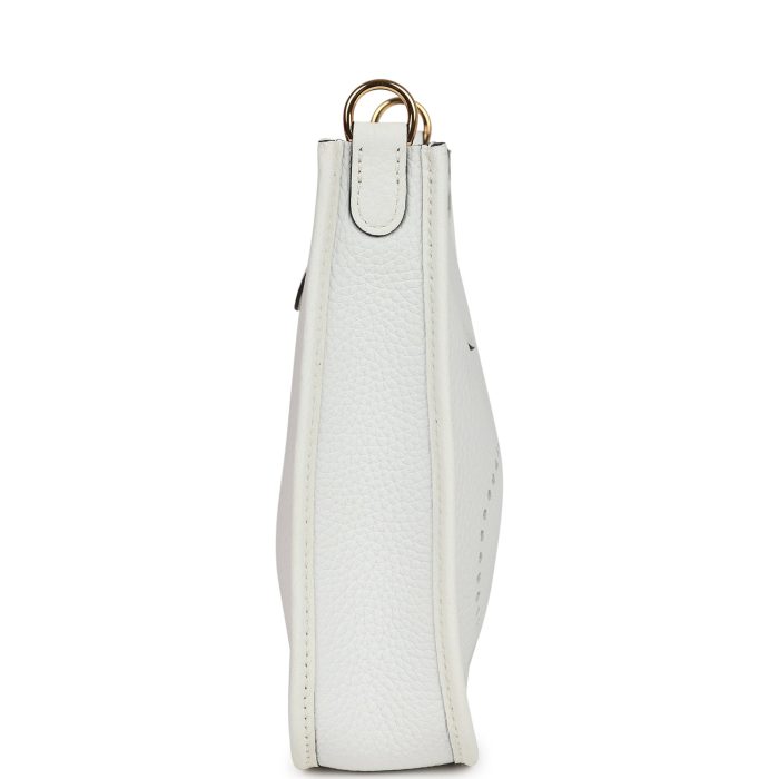 Handmade Bag HE TPM New White Clemence Gold Hardware - 图片 3