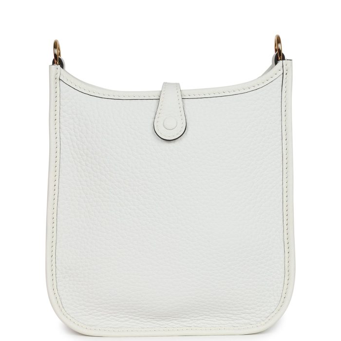 Handmade Bag HE TPM New White Clemence Gold Hardware - 图片 4