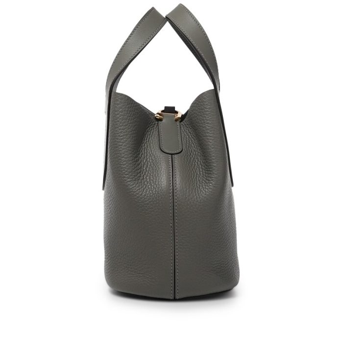 Handmade Bag HITL 18 Gris Meyer Clemence and Swift Gold Hardware - 图片 2