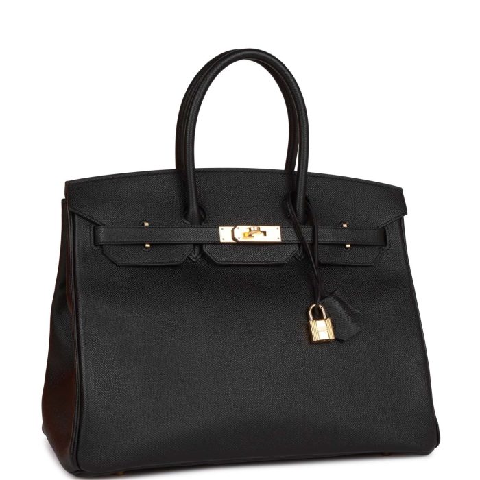 Handmade Bag HB 30 Gris Neve Togo Gold Hardware