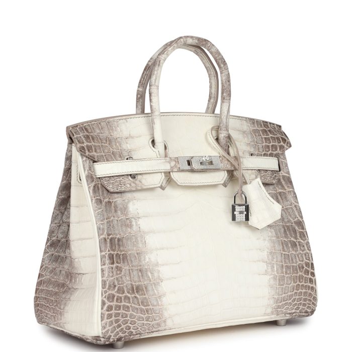 Handmade Bag HB 25 Himalaya Niloticus Crocodile Diamond Encrusted Palladium Hardware - 图片 2