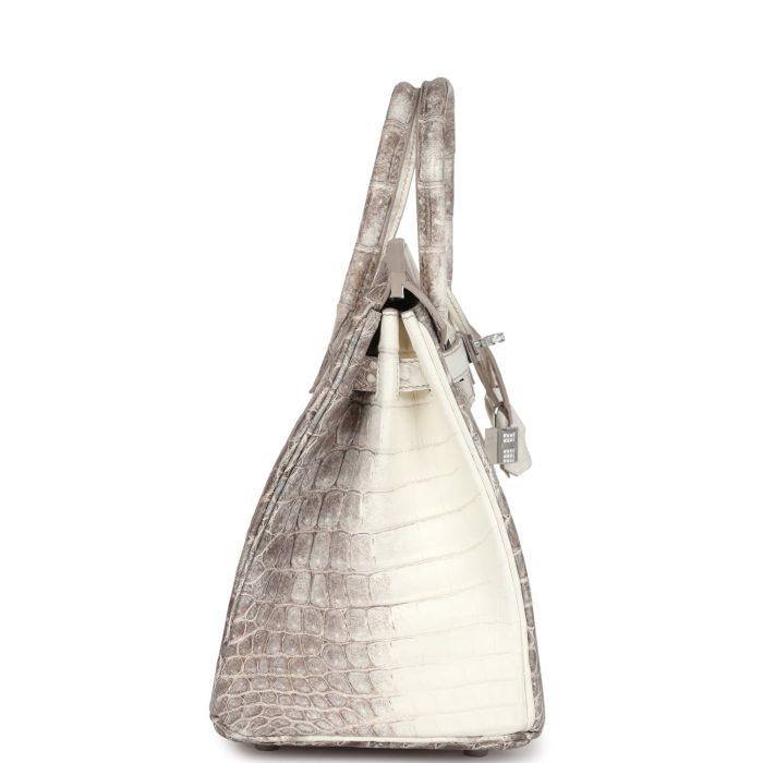 Handmade Bag HB 25 Himalaya Niloticus Crocodile Diamond Encrusted Palladium Hardware - 图片 4
