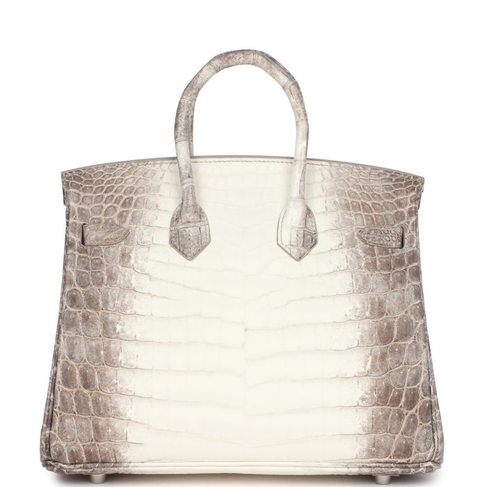 Handmade Bag HB 25 Himalaya Niloticus Crocodile Diamond Encrusted Palladium Hardware - 图片 5