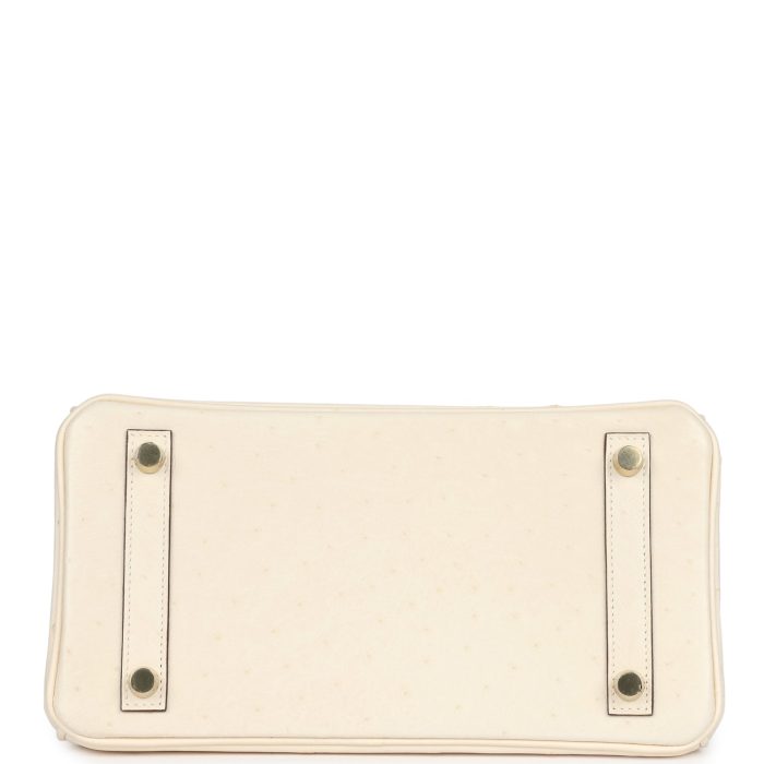 Handmade Bag HB 25 Nata Ostrich Gold Hardware - Image 6
