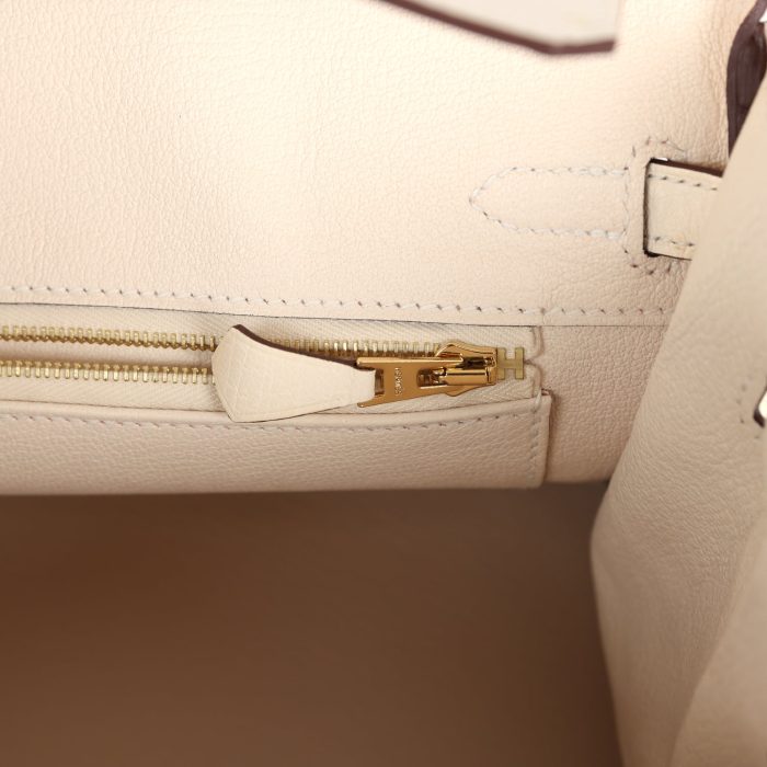Handmade Bag HB 25 Nata Ostrich Gold Hardware - Image 9