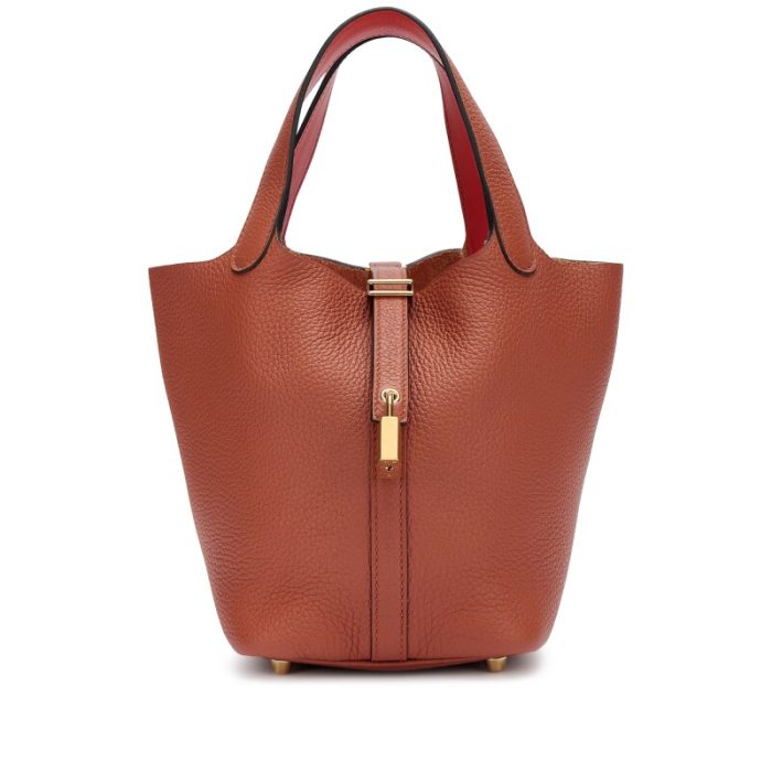 Handmade HPL 18 Cuivre Clemence and Capucine Swift Verso Gold Hardware