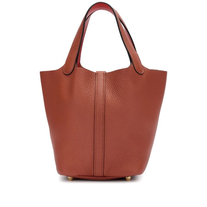Handmade HPL 18 Cuivre Clemence and Capucine Swift Verso Gold Hardware - 图片 4