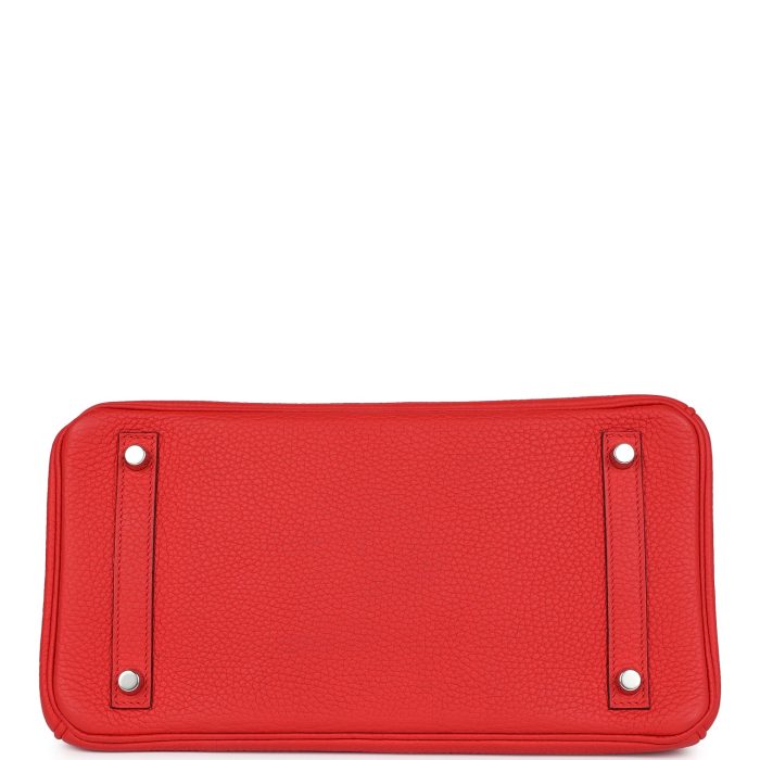 Handmade Bag HB 30 Rouge Tomate Clemence Palladium Hardware - 图片 5