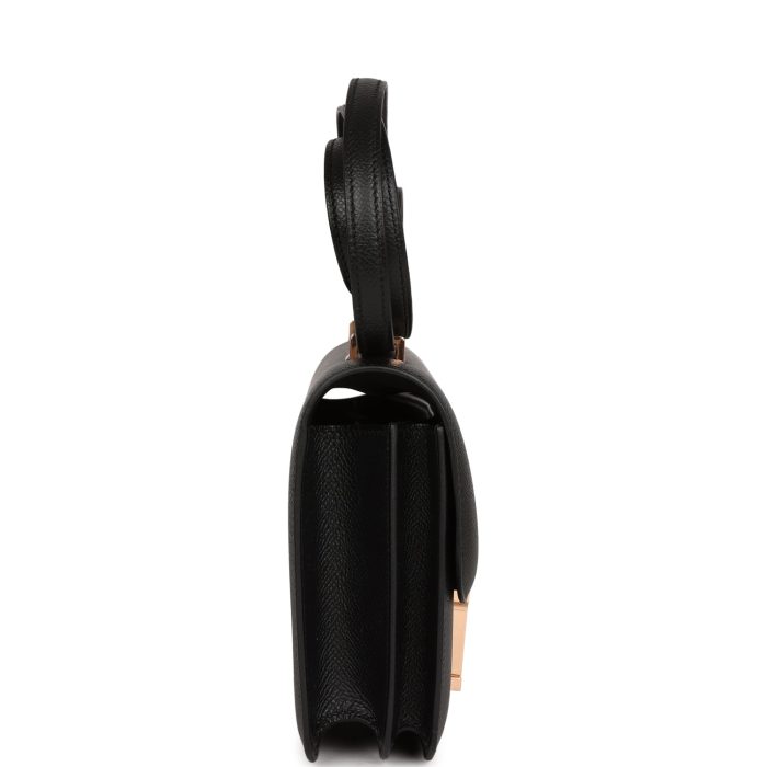 Handmade Bag HC 18 Black Epsom Rose Gold Hardware - 图片 3