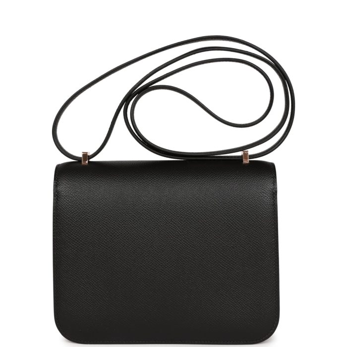 Handmade Bag HC 18 Black Epsom Rose Gold Hardware - 图片 4