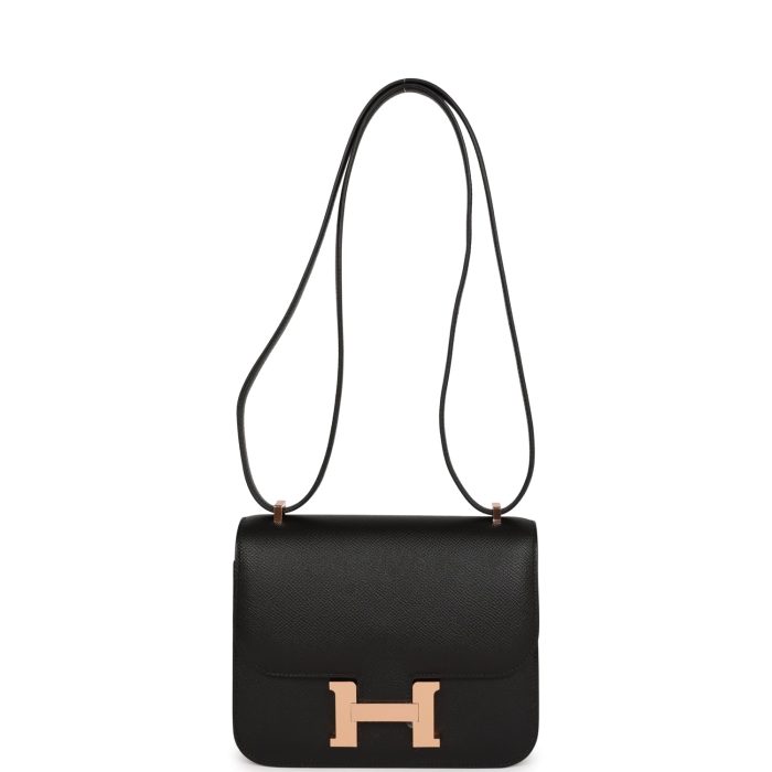 Handmade Bag HC 18 Black Epsom Rose Gold Hardware - 图片 6
