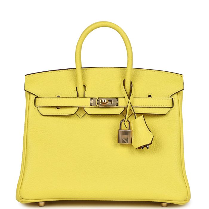 Handmade Bag HSOB(HSS) 25 Lime Verso Clemence Rose Gold Hardware